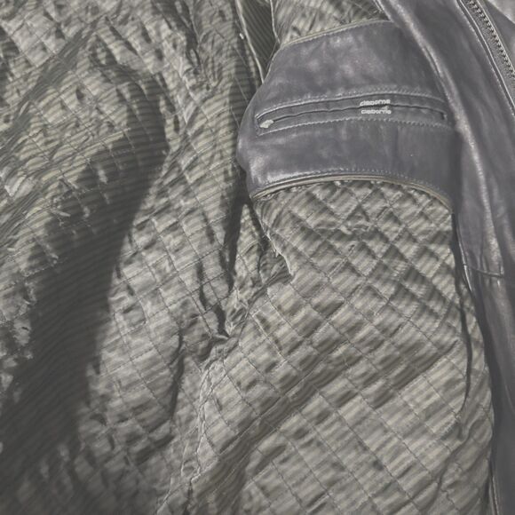 Claiborne Outerwear Men’s M Leather Lambskin RN 94468 W/polyester Lining Work - Picture 11 of 13